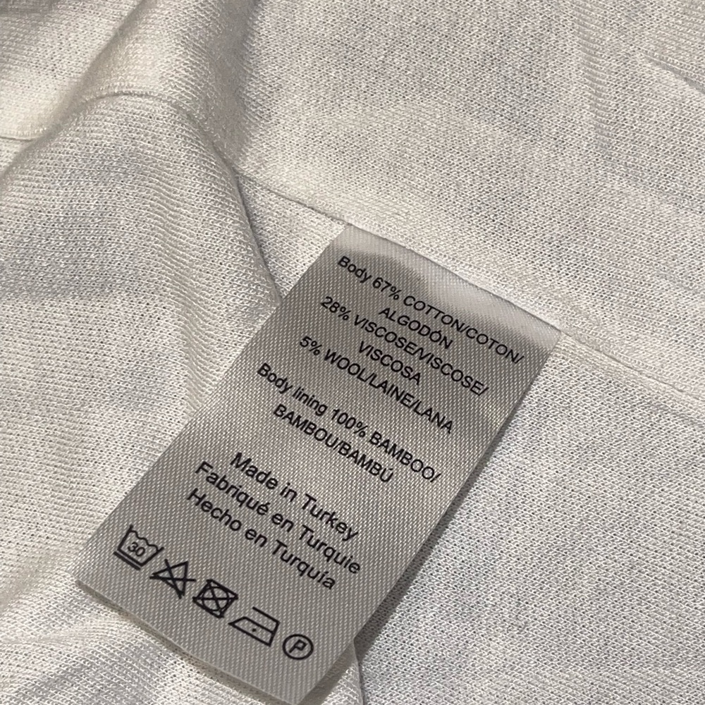 Four Season cotton wool blend heavy hoodie unisex robe L/XL missing th waist tie - Picture 5 of 7